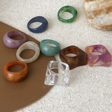 Colorful Minimalist Acrylic Rings