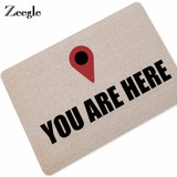 Waterproof Anti Slip Rubber Doormat for Entrance Bathroom Living Room