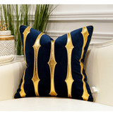 Luxury Velvet Fabric Plaid Pattern Cushion Cover for Home Decor