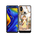 Eye Catching Slide Glass Painted Phone Case For Xiaomi Mix 3