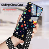 Eye Catching Slide Glass Painted Phone Case For Xiaomi Mix 3