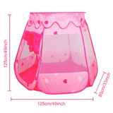 Children Play Tent Ball Pit Hexagonal Foldable Castle Playhouse