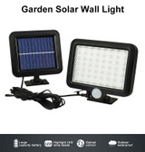 56 LED Waterproof Infrared PIR Motion Sensor Wall Light Lamp for Outdoor
