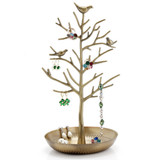 Antique Birds Tree Stand Jewelry Display Necklace Earring Bracelet Holder