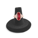 Black Velvet Ring Finger Jewelry Holder Showcase Display Stands