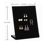 Velvet Fabric Earring Holder Jewelry Display