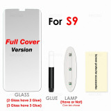 Ultra-thin and Scratch proof Screen Protector with Liquid UV Full Glue Glass for Samsung Galaxy S9 S8 Plus