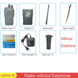 2Pcs/set BF-888S Portable Two Way Radio Set Walkie Talkie