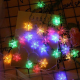 LED Snowflake Fairy String Lights for Outdoor Decoration