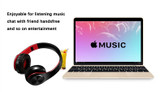 HIFI Bluetooth Headphone and Supports SD Card with Mic for Xiaomi iPhone Samsung Tablets