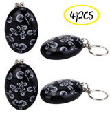120dB Loud Emergency Personal Alarm Keychain SOS Self Defense(4PCS)