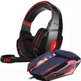 BEST SELLING 4000 DPI Adjustable Stereo Gamer Earphone Headphones + Gamer Mice
