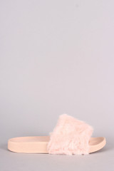 Soft Faux Fur Slide Sandal