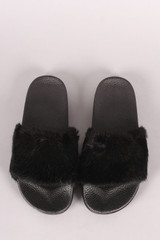 Soft Faux Fur Slide Sandal