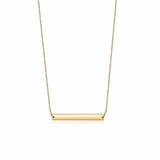 Horizontal Engravable Bar Necklace