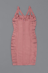 Socorro Pink Bandage Dress