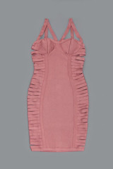 Socorro Pink Bandage Dress