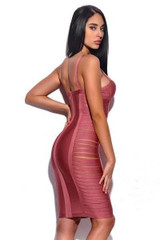 Socorro Pink Bandage Dress