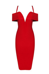 Mary Red Bandage Dress