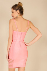 Mary Pink Bandage Dress