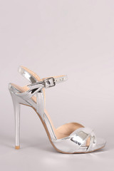 Qupid Classic Crisscross Slingback Stiletto Heel