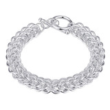 Mesh 18K White Gold Plated Bracelet