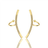 Trendy Ear Stud Earrings Korea Style Gold Color