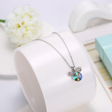 THE FAMOUS MOUSE Sterling Silver Necklace with Swarovski Crystals THE FAMOUS MOUSE Sterling Silver Necklace with Swarovski Crystals