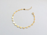 Gold Filled Coin Chain Bracelet