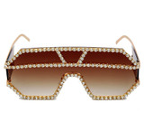Women Men Diamond Retro Men Sunglasses Frame Square Vintage Sunglasses
