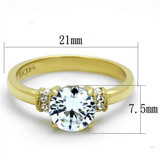 Women Stainless Steel Cubic Zirconia Rings TK1877