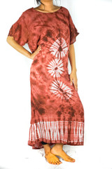 Tie Dye Maxi Dress, Boho Kaftan, Hippie Dress