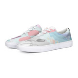 Abstract Doodle Lace Up Canvas Shoe