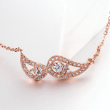 Agrigento Necklace in 18K Rose Gold Plated with Swarovski Crystals Agrigento Necklace in 18K Rose Gold Plated with Swarovski Crystals