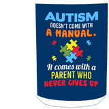 Autism - No Manual - Never Gives Up Coffee Mug