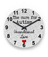 Autism - Unconditional Love Round Wall Clock