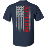 Autism - Red Autism Puzzle Pieces Flag