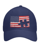Autism American Flag Puzzle Piece Hats
