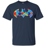 Autism Awareness Puzzle Pieces Bat - Youth