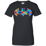 Autism Awareness Puzzle Pieces Bat - Adult