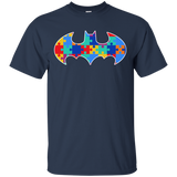 Autism Awareness Puzzle Pieces Bat - Adult