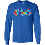 Autism Awareness Puzzle Pieces Bat - Adult