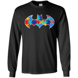 Autism Awareness Puzzle Pieces Bat - Adult