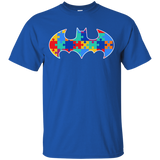 Autism Awareness Puzzle Pieces Bat - Adult