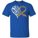 Autism Puzzle Pieces Ribbon Heart