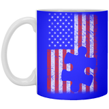 Autism - American Flag Puzzle Piece Coffee Mug