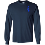 Autism - Puzzle Pieces Blue Ribbon Grey Flag