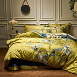 Birds Flowers Duvet Cover Set