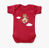Cartoon Little Boy Operating Plane (Edition 2) Designed Baby Bodysuits