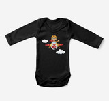 Cartoon Little Boy Operating Plane (Edition 2) Designed Baby Bodysuits